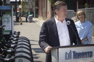 Mayor Tory announces Free Ride Wednesday Brought To You By CAA