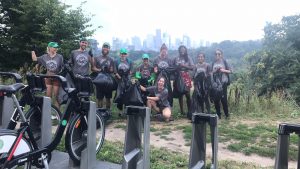 Bike Share Toronto community clean-up day 