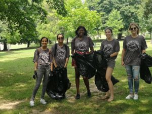 Building team spirit through community clean-ups
