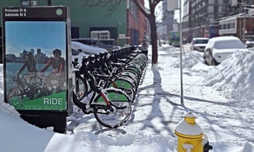 winter bike share toronto